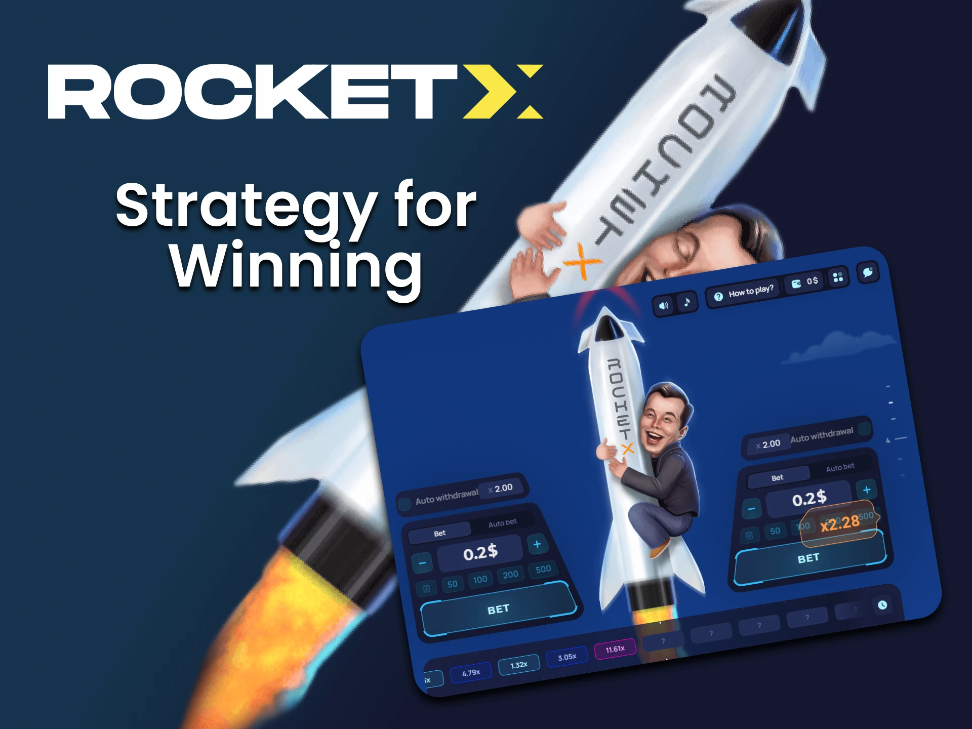 Rocket X o'yin strategiyalari